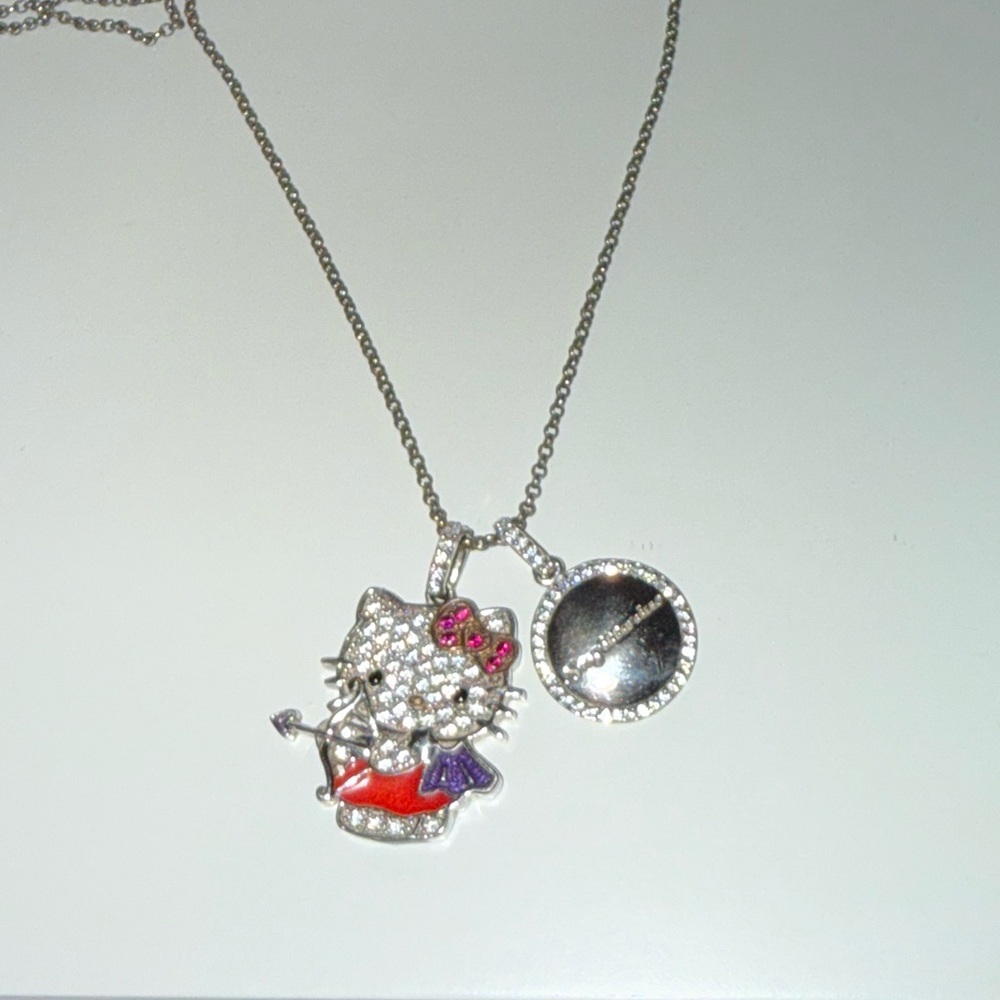 Hello Kitty Sagittarius silver necklace